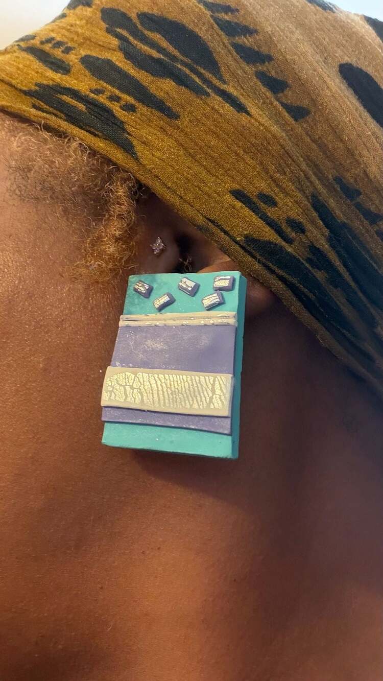 Those Girls Vintage 1988 Handmade Clip-On Earrings